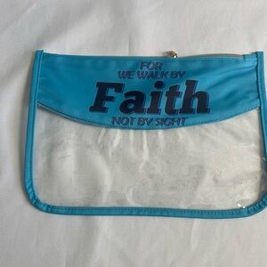 Blue Clear Pouch